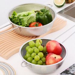 Stainless Steel Perforated Colander Set