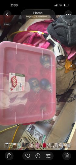 Sterilite Holiday Ornament Storage Container