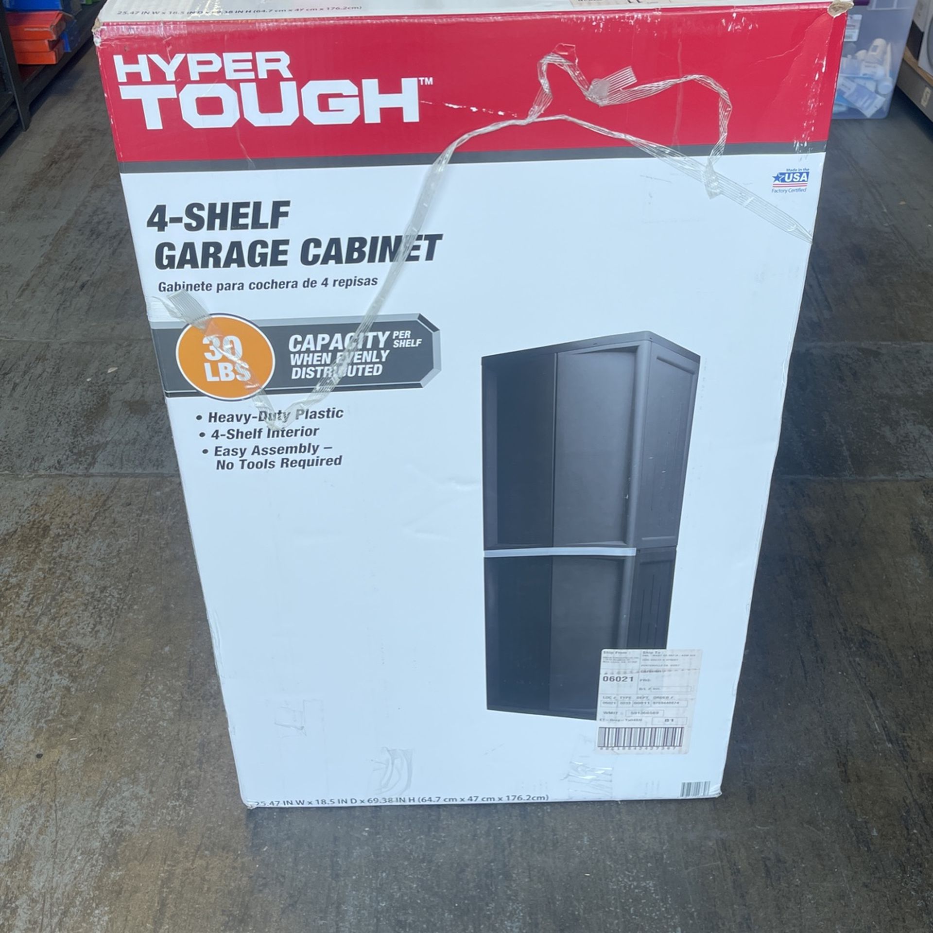 4 Shelf Garage Cabinet