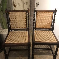Gorgeous Set Of 4 Cane Chairs