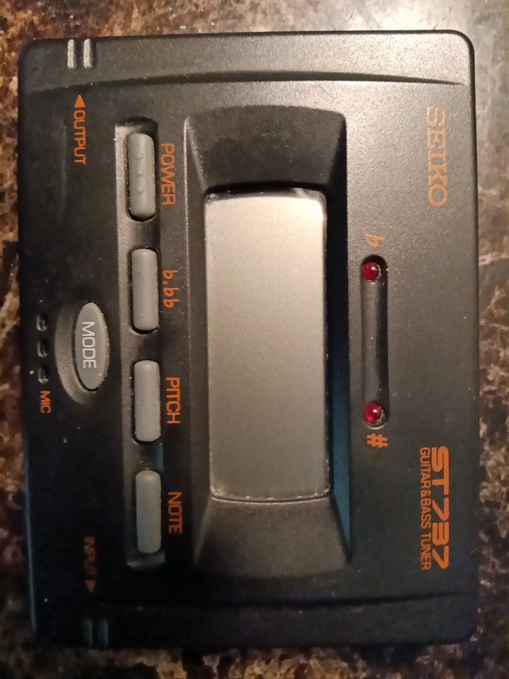 Seiko Digital Guitar Tuner New Duracell Batteries Xint Condition