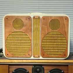 Vintage suitcase boombox
