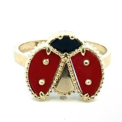 Woman’s Ladies 14k Yellow Gold Ladybug 🐞 Ring Size 8.5 GP3120139