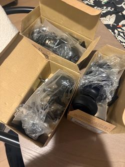 Black door handles x3 locking passage x2 dummy