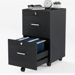 2 Drawer Rolling Filing Cabinet
