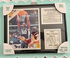 David Robinson, Framed collectible plaque