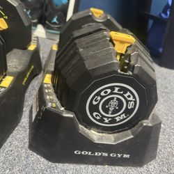 Gold Gym’s Adjustable Dumbbells – Up to 50 lbs Each – Great Condition