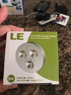 5-pck Under counter LED puck lights