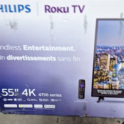 Large 55 inch Roku TV