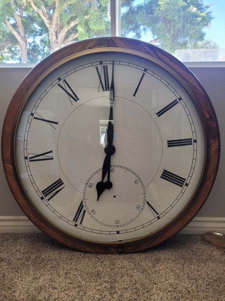 Large Howard Miller 42 In Clock 