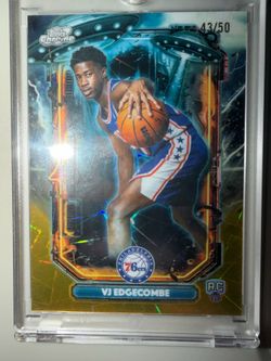 “Very Rare” ~GOLD 43/50~ Vj edgecombe NEW released 2026 Topps Cosmic card