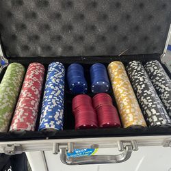 Casino chips With Case