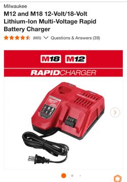 Milwaukee rapid charger