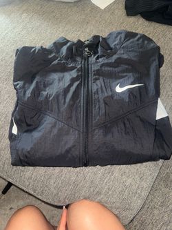 Nike Windbreaker Jacket Black Blue