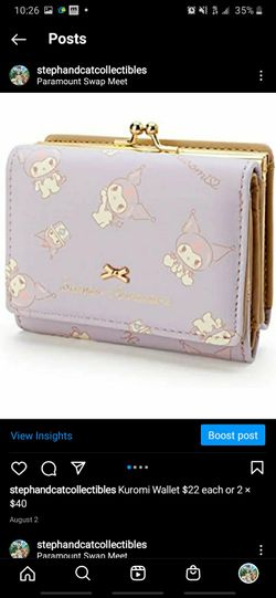 Sanrio Wallet $22 each or 2 × $40 & Little TwinStars ID Wallet $12