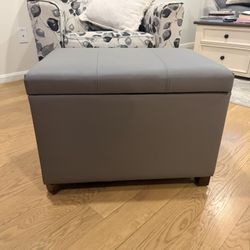 Leather Footstool 