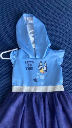 Bluey Hooded Dress - Toddler Size 2T