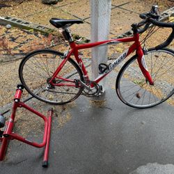 54cm Specialized Allez Comp Road Bike With Training Stand