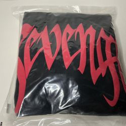 Revenge Black and Red Hoodie Large
