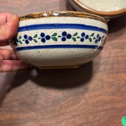 2 Pottery Bowls. 