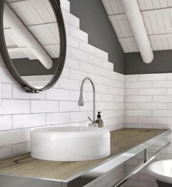 3 Boxes Strait White 3 in. x 12 in. Matte Ceramic Subway Wall Tile