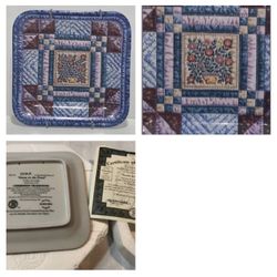 GOOSE IN THE POND The Bradford Exchange Cherished Traditions Quilt Square