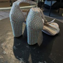 2 Pair -7.5 Sparkle Shoes