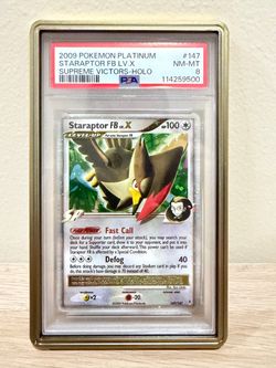 2009 Pokemon Staraptor Lv. X Superme Victors Holo PSA 8