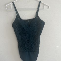 Íris Lace Green Bodysuit 