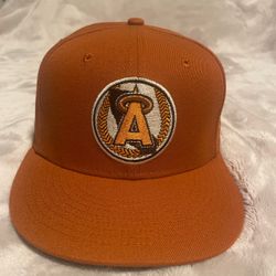 New Era 59FIFTY LA Dodgers 50th Anniv Burnt Orange Green UV Fitted Hat 7 1/2
