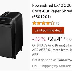 Fellower Papers Shred / Shredder. $150.00 Each 