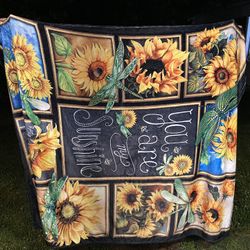 You Are My Sunshine- Sunflower Warm Gift Blanket Soft Throw 70”x80”