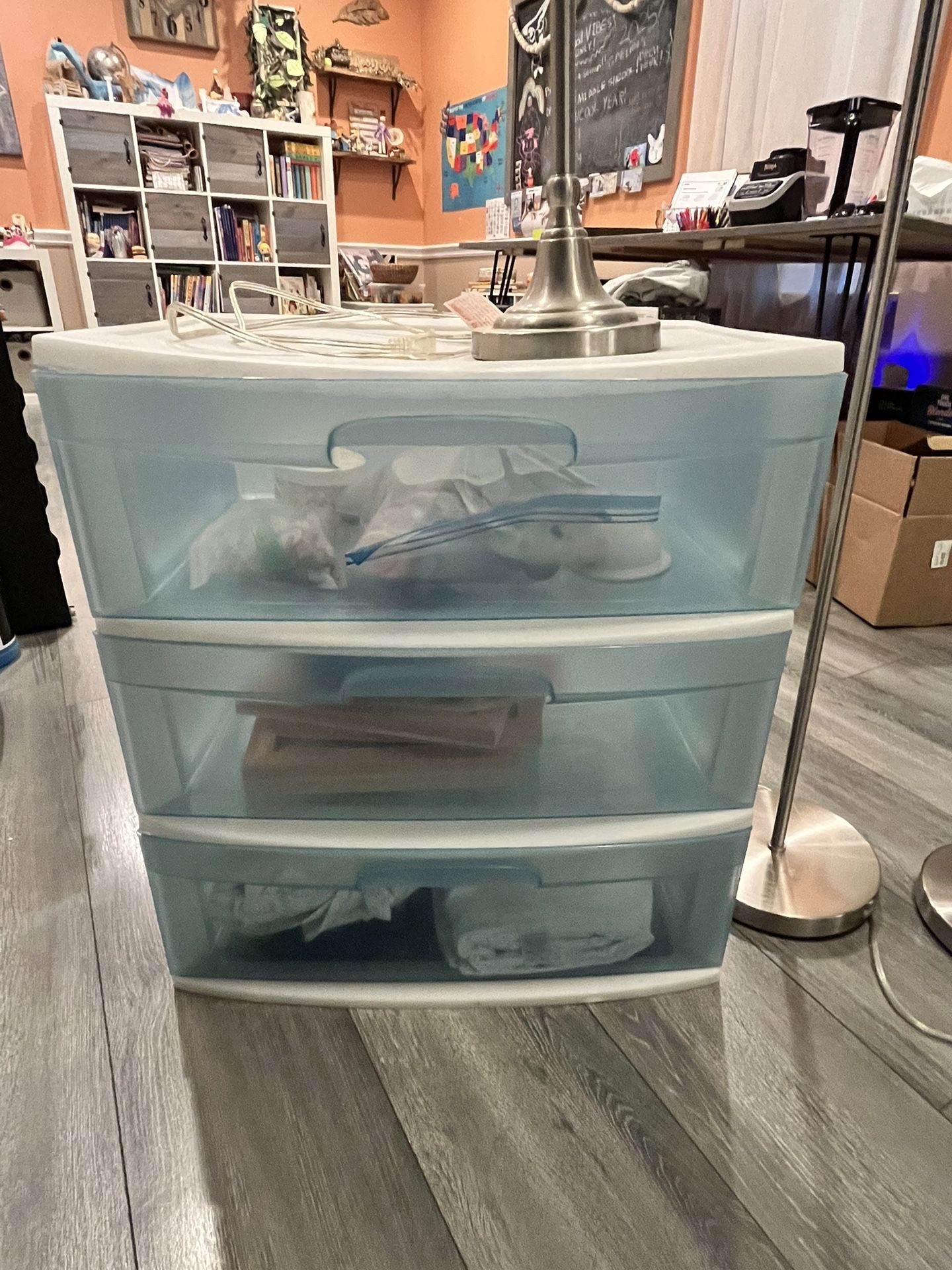 Clear Plastic Drawers - 3