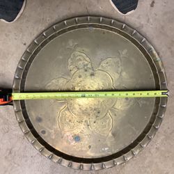 Brass Tray Moroccan 23” Great Shape $20