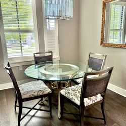 Ethan Allen Boscobel table + chairs