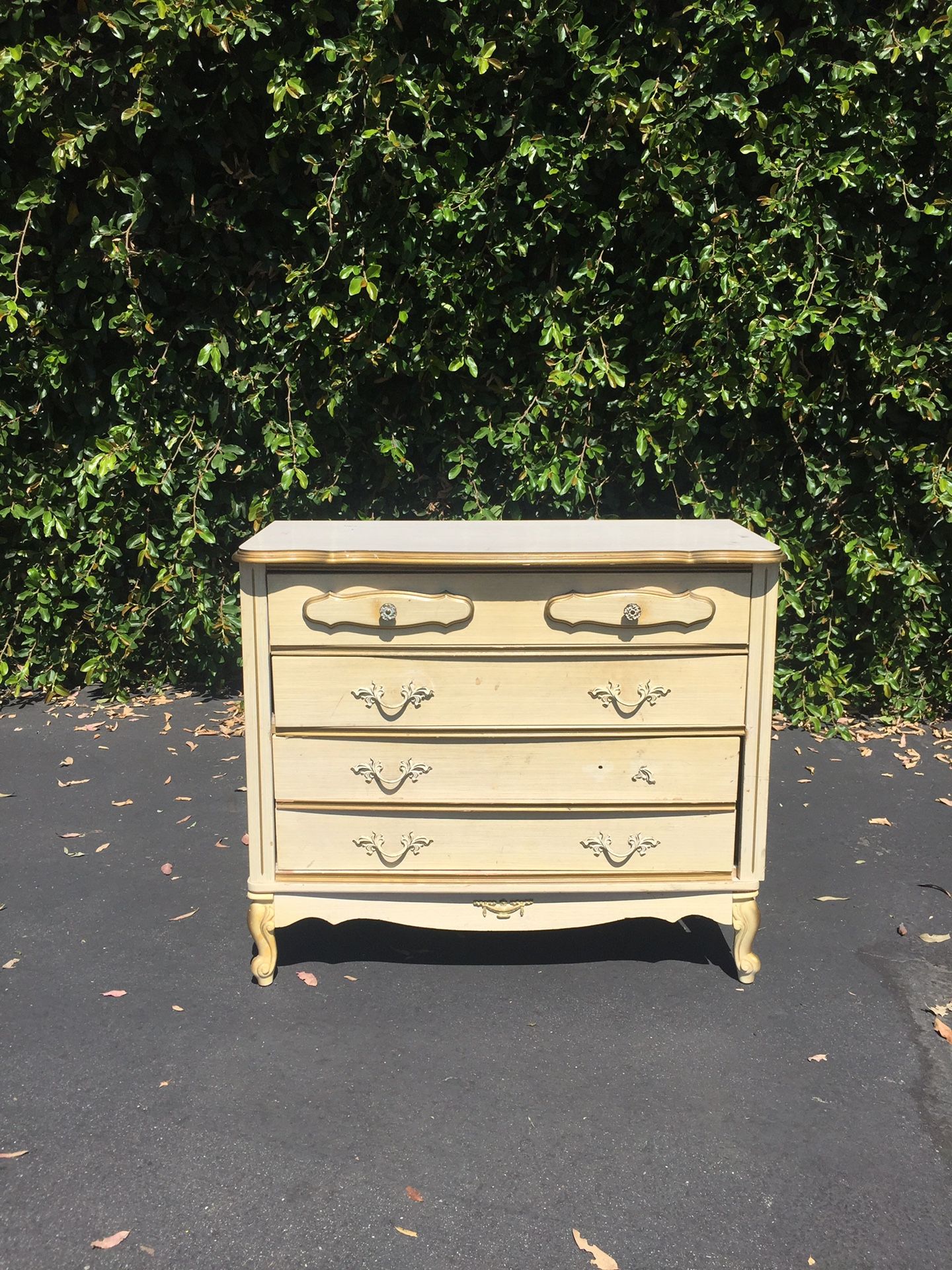 Vintage French Provincial Small Dresser Petite Chest of Drawers