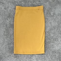 Mustard Pencil Skirt