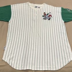 Vintage 90s 1994 Acme Clothing Looney Tunes Foghorn Leghorn Baseball Jersey Sz L