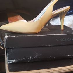 Vince Camuto Slingback Patent Leather Heels 11.5