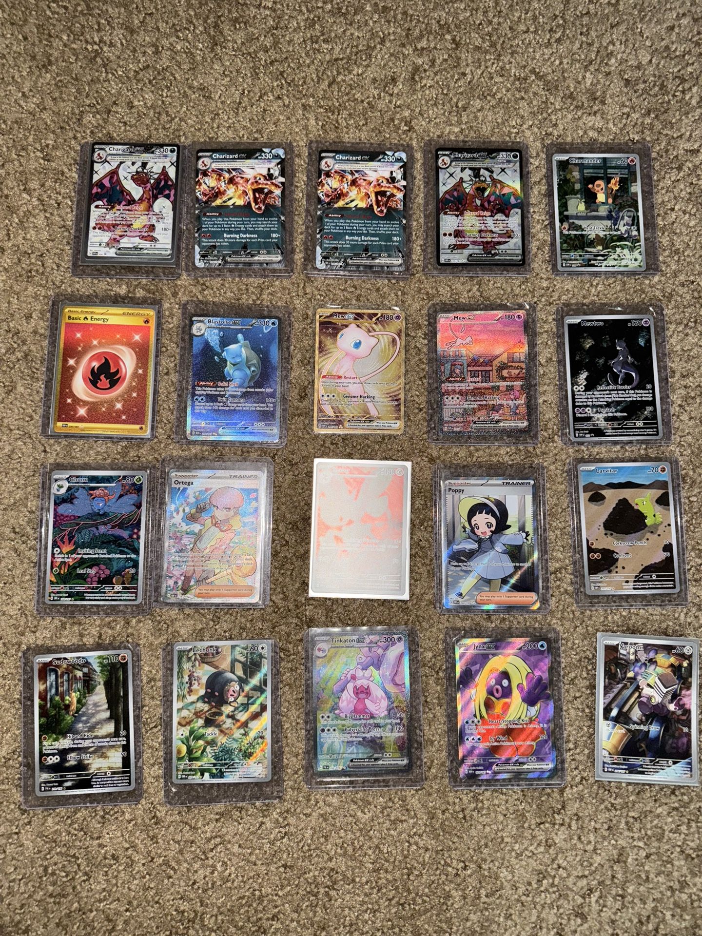 Pokemon bundle (Charizard, Blastoise, Mew)