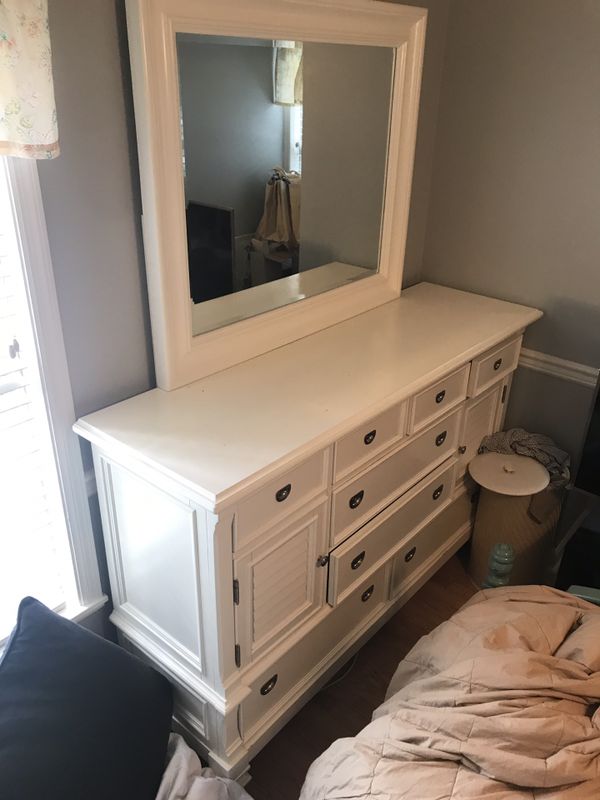 White vanity, bureau, chest of drawers for Sale in West ...