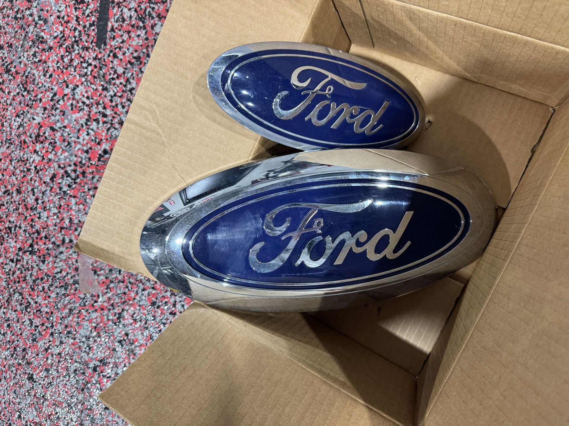 2023-2025 F250 F350 OEM Ford Emblems Grille + Tailgate Set Chrome