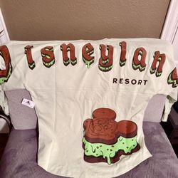 DISNEYLAND RESORT EATS ICE CREAM SPIRIT JERSEY SHIRT LT MINT PALE NEW! Sz MED