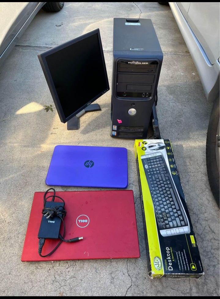 3 Computers Laptop PC Monitor Keyboard DELL HP Charger Parts Recycle Mac Notebook Tablet Refurbish Sell Cash Resale Apple