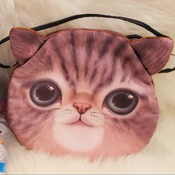 Fashion Animal Cute 3D Cat Face Crossbody Bag | Messenger Bag

😺🩷👜