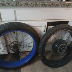 26×4 e bike motor with tires set