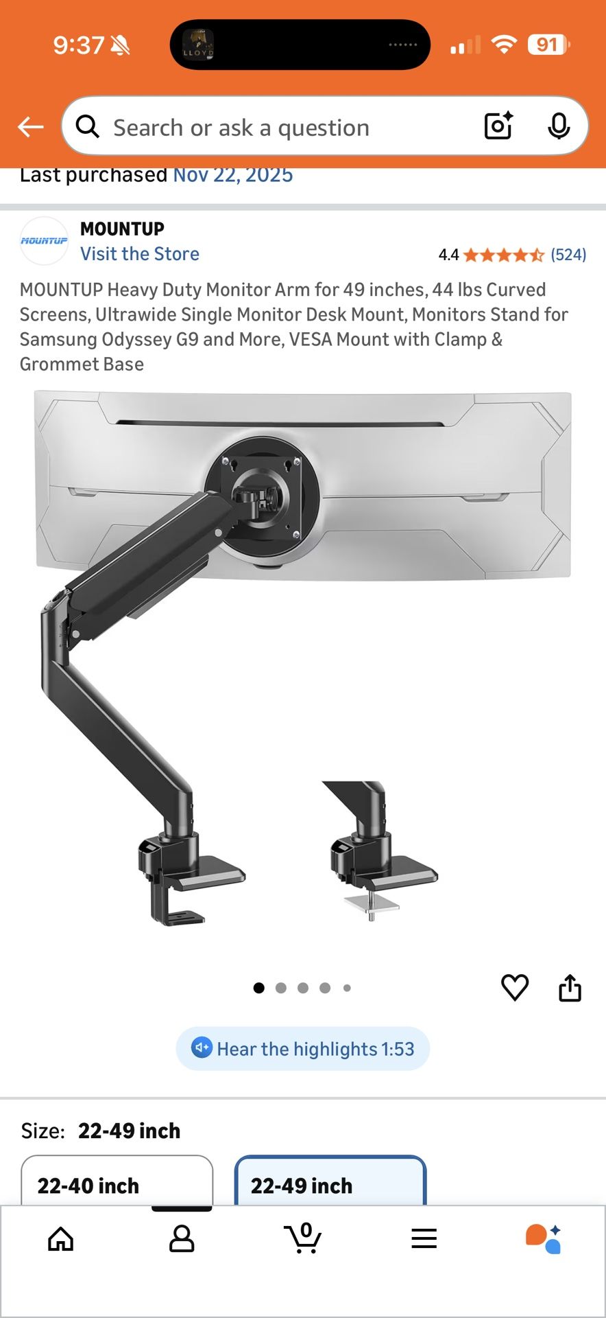 Monitor Arm