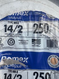 ROMEX 14/2      250 Ft $85 each