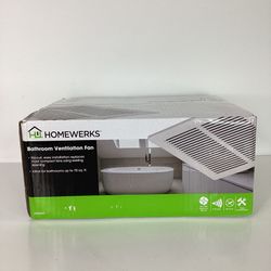 Homewerks Bathroom Ventilation Fan - Brand New