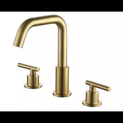 Boyel 8 in. Widespread 2-Handle Bathroom Faucet w/Valve SMD-1514BG- Brushed Gold